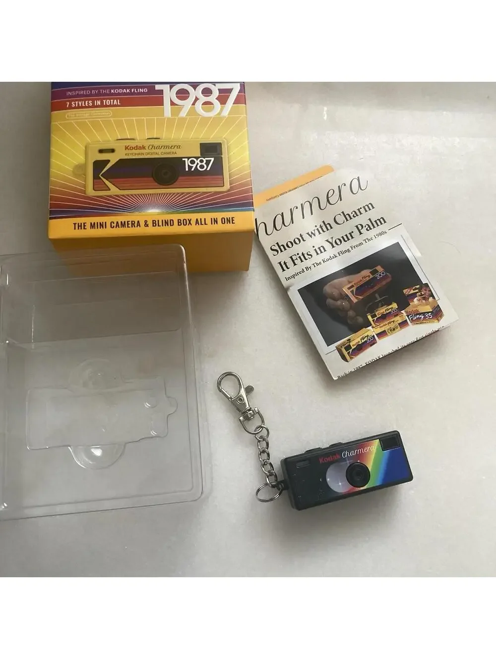 KODAK CHARMERA Digital Keychain Camera BLIND BOX OPEN BOX (TYPE 05) IN HAND